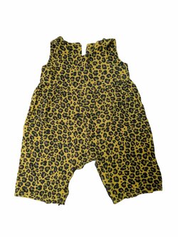 Žlutý overal se vzorem pro holky secondhand 