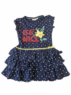 Tmavé šaty s obrázkem kytkované pro holky secondhand Kids