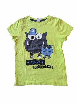 Světle zelené triko s obrázkem pro kluky secondhand Kiki&Koko