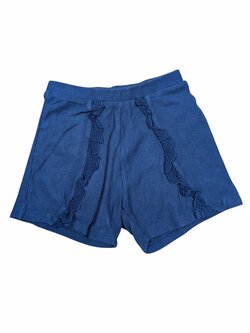 Tmavě modré zdobené kraťasy pro holky secondhand Primark