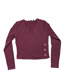 Vínové triko s dlouhým rukávem pro holky secondhand New Look Vínové triko s dlouhým rukávem pro holky secondhand New Look