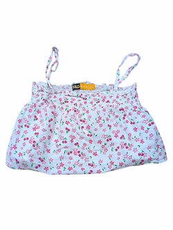 Bílý topík s obrázky pro holky secondhand F&D