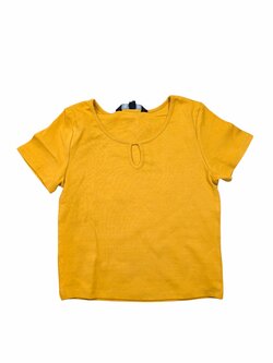 Tmavě žluté triko pro holky secondhand New Look