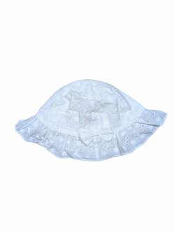 Bílý klobouk zdobený pro holky secondhand Primark