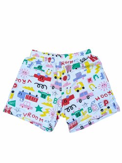 Veselé bílé kraťasy s obrázky pro kluky secondhand George Veselé bílé kraťasy s obrázky pro kluky secondhand George