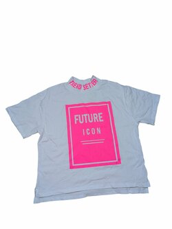 Bílé triko s nápisem pro holky outlet River Island