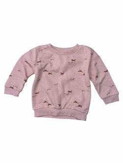 Růžová mikina s koníky pro holky outlet Primark