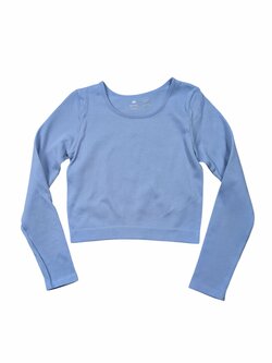 Modré triko žebrované pro holky secondhand F&F