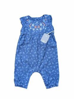 Džínový overal s kytičkami pro holky outlet TU Džínový overal s kytičkami pro holky outlet TU