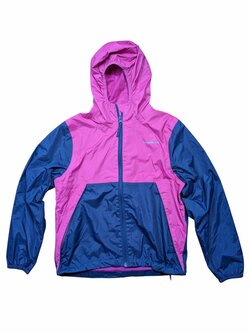 Růžovo modrá bunda šusťáková pro holky secondhand Freedom trail Růžovo modrá bunda šusťáková pro holky secondhand Freedom trail