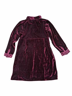 rudé šaty semišové pro holky secondhand bon bleu