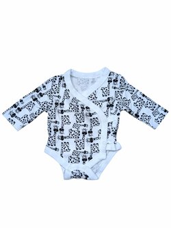 Bílé body se zvířátky pro kluky secondhand 