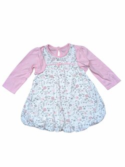 Bílo růžové šaty s obrázky pro holky secondhand George