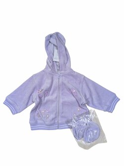 Fialová mikina a ponožky pro holky outlet P&P