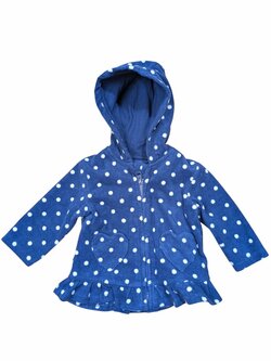 Tmavá mikina s puntíky pro holky secondhand George Tmavá mikina s puntíky pro holky secondhand George