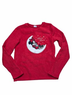 Červená mikina Minie pro holky secondhand Disney Červená mikina Minie pro holky secondhand Disney