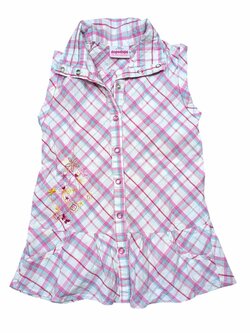 Růžová kostkovaná košile pro holky secondhand dopodopo