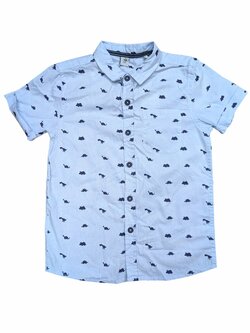 Světle modrá košile s obrázky pro kluky outlet TU