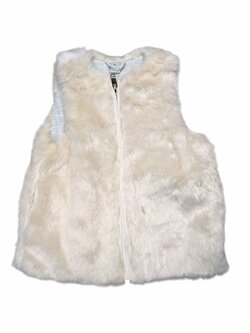 Světle růžová chlupatá vesta pro holky outlet TU Světle růžová chlupatá vesta pro holky outlet TU