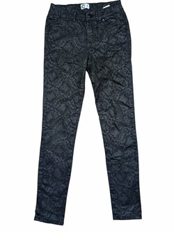 Černé džíny se vzorem pro holky secondhand Cubus