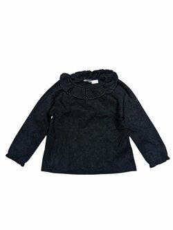 Černý svetr s volánky pro holky secondhand Zara