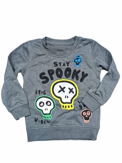 Tmavě šedá mikina s obrázky pro holky secondhand George