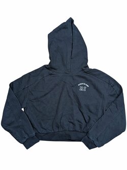 Černá crop mikina pro holky secondhand River Island