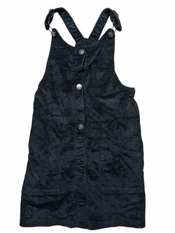 Černá žebrovaná šatovka pro holky secondhand F&F