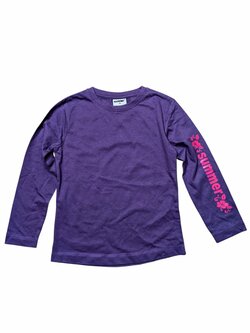 Fialové triko dlouhý rukáv pro holky secondhand Poco Piano Fialové triko dlouhý rukáv pro holky secondhand Poco Piano