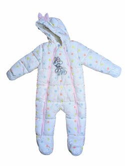 Puntíkovaná zimní kombinéza pro holky secondhand Disney