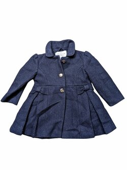 Tmavý kabát se třpytkami pro holky secondhand Matalan