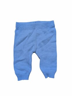 Modré pletené kalhoty pro kluky secondhand M&S