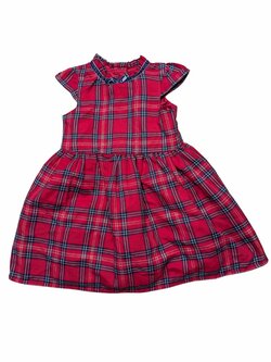 Červené kostkované šaty pro holky secondhand Primark