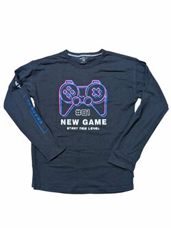 Tmavé triko s obrázkem pro kluky secondhand Reserved