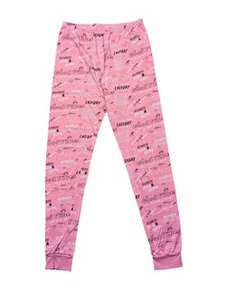 Světle růžové kalhoty s nápisy pro holky secondhand George