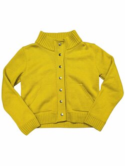 Tmavě žlutý svetr na patenty BLJ Jeans