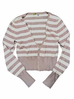 Pruhovaný slabší svetřík pro holky secondhand GreenPoint