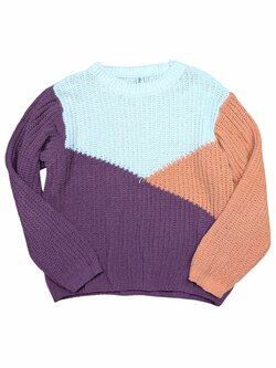 Trojbarevný svetr pro holky secondhand Yigga