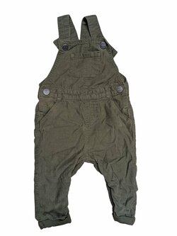 Tmavě zelený overal pro kluky žebrovaný secondhand F&F