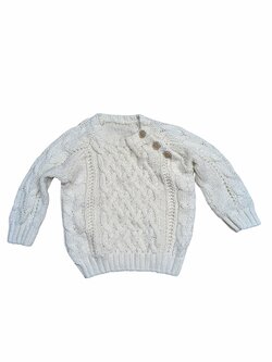 Světlý pletený svetr pro holky secondhand George