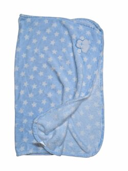 Světle modrá deka s hvězdičkami pro kluky secondhand Early Days