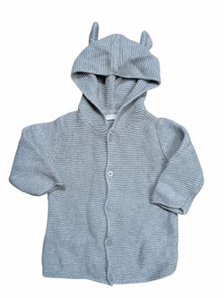 Pletená bunda světlá pro kluky secondhand Next