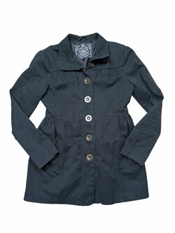 Černý kabát pro holky secondhand Madona