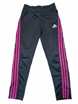 Černo růžové sportovní kalhoty pro holky secondhand Adidas