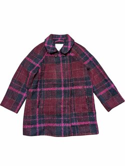 vínový kabát pro holky secondhand 