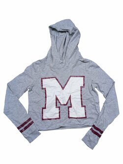 Šedá mikina s obrázkem pro holky secondhand H&M