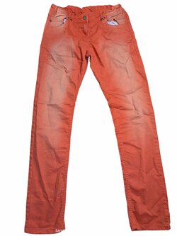 Oranžové džíny pro holky secondhand Yigga