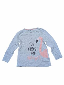 Šedé triko s obrázkem pro holky secondhand lupilu