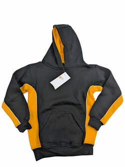 Černo oranžová zateplená mikina pro kluky Outlet