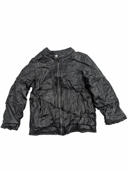 Černá koženková bunda pro holky secondhand